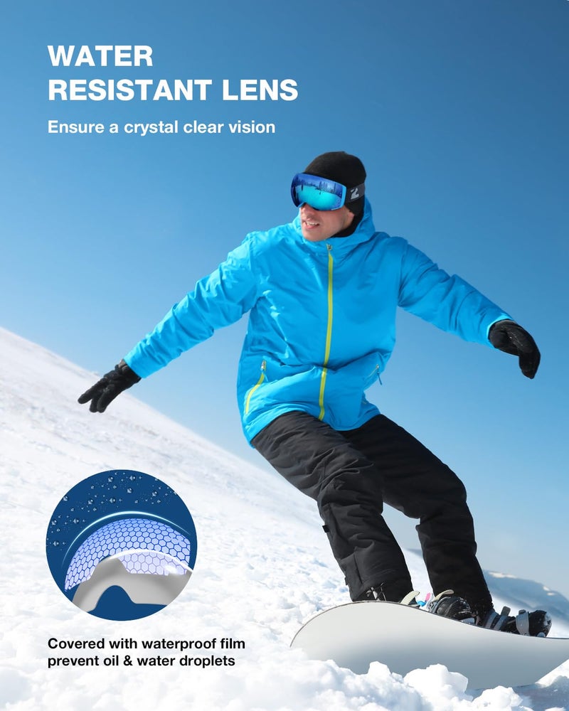 ZIONOR X4 Ski Goggles Magnetic Lens - Snowboard Goggles for Men Women Adult - Snow Goggles Anti-fog UV Protection - Image 5